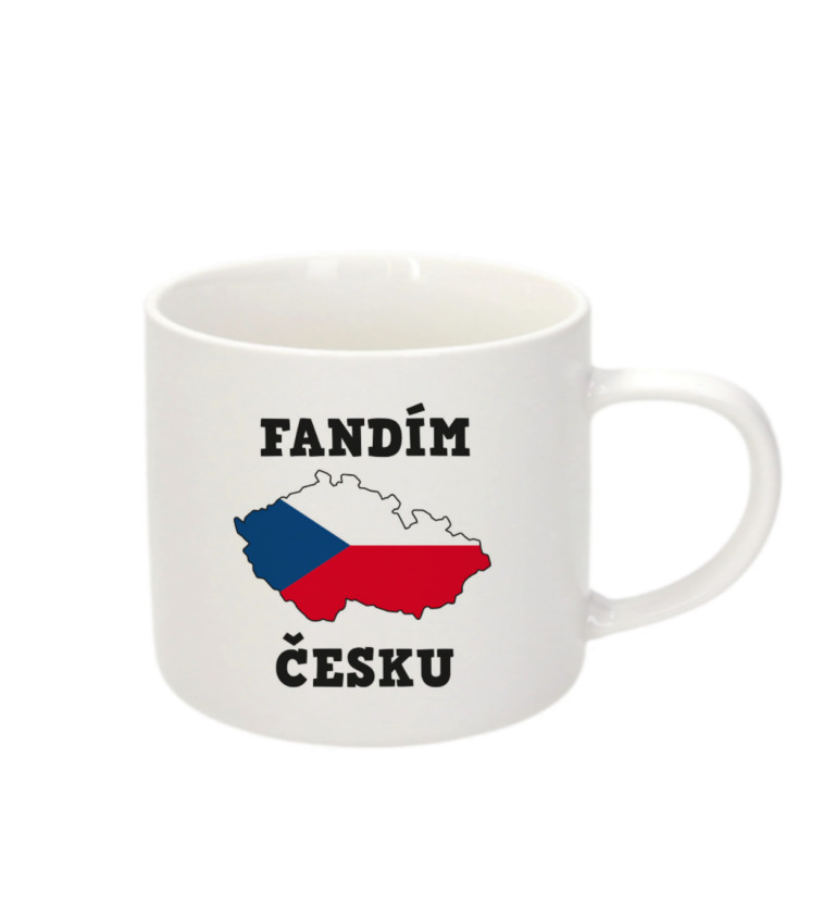 Espresso hrnek - Fandím česku