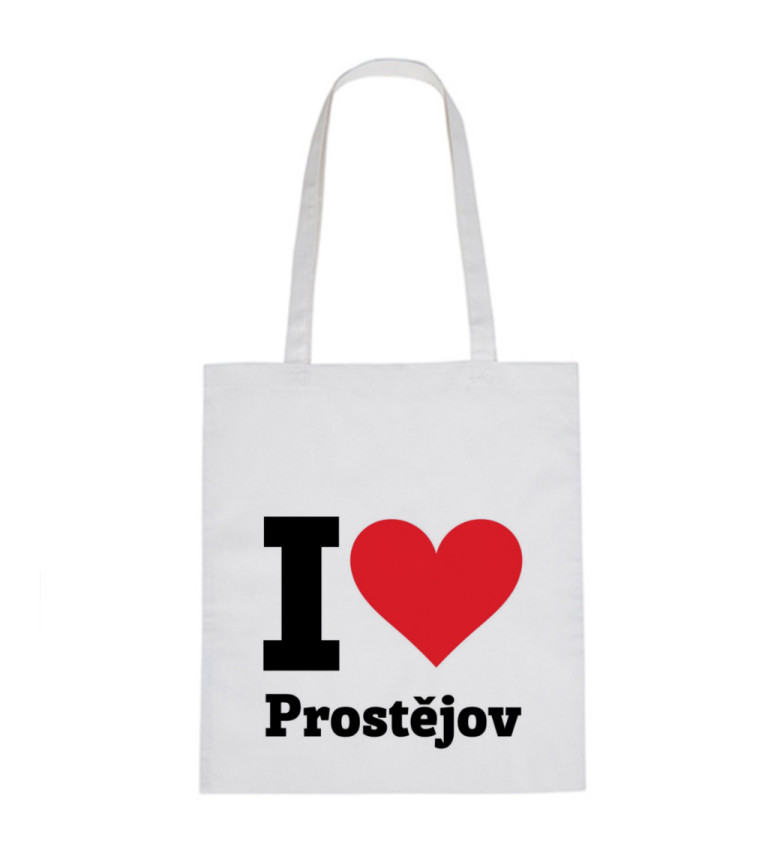 Plátěná taška - I love Prostějov