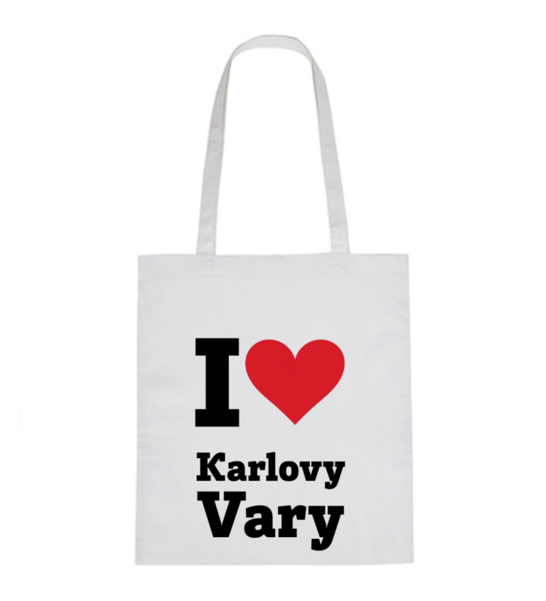 Plátěná taška - I love Karlovy Vary