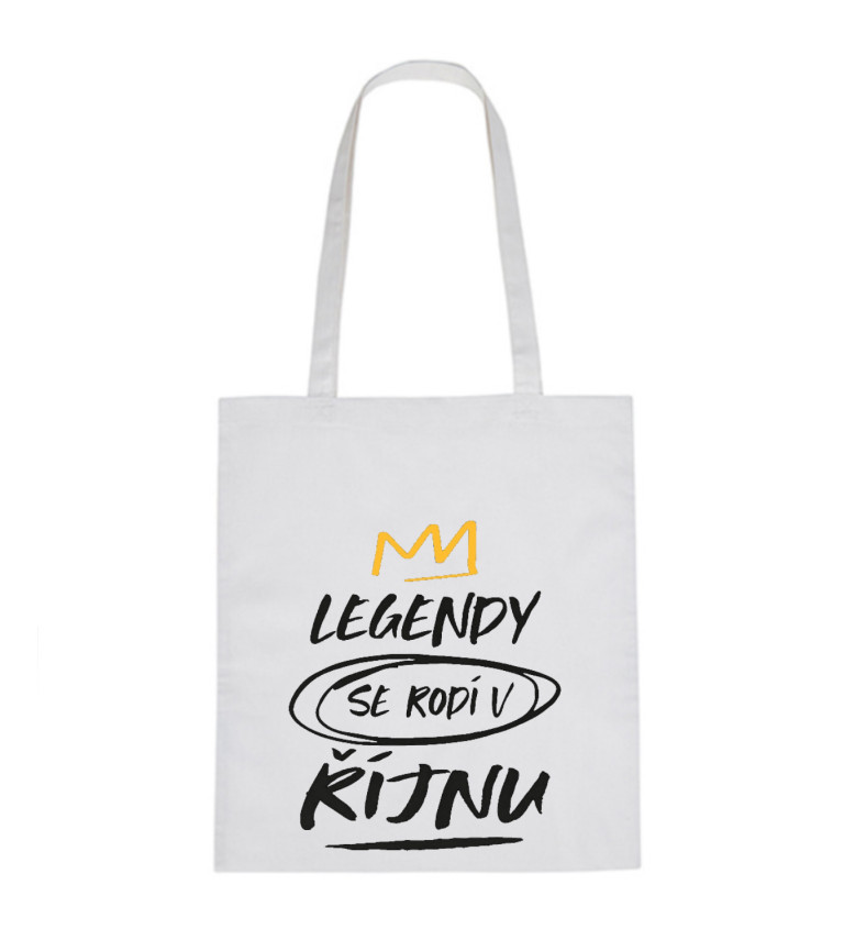 Plátěná taška - Legendy se rodí v říjnu