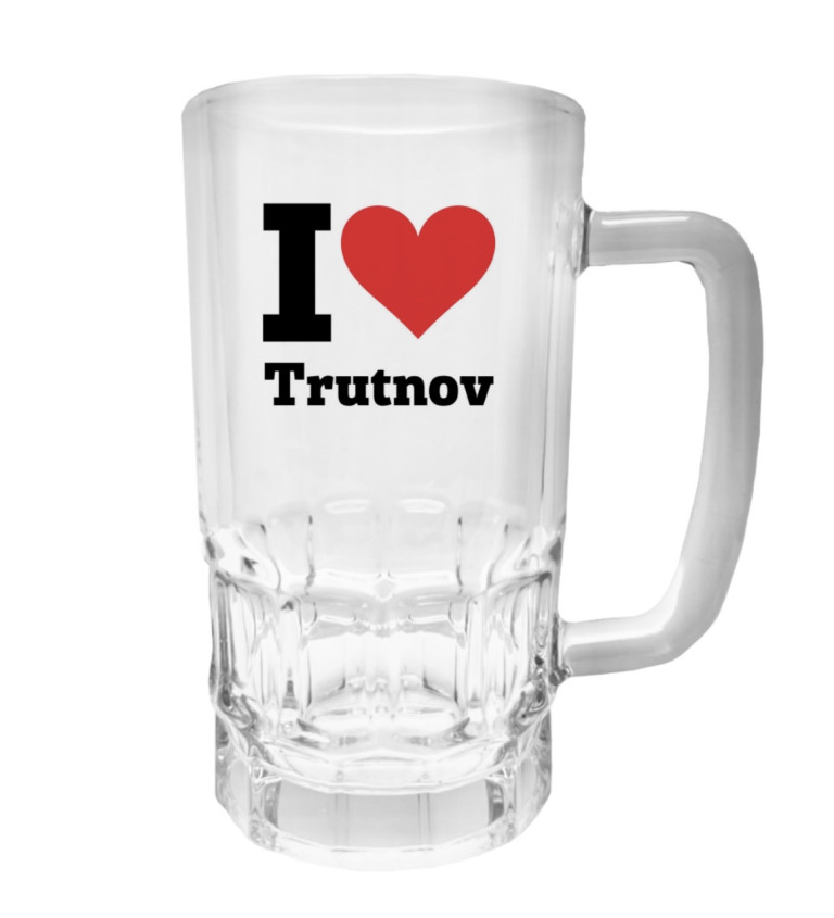 Půllitr s potiskem - I love Trutnov