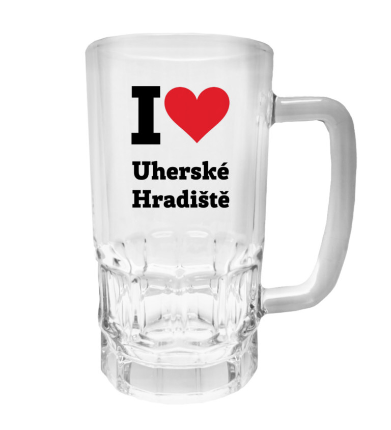 Půllitr s potiskem - I love Uherské Hradiště