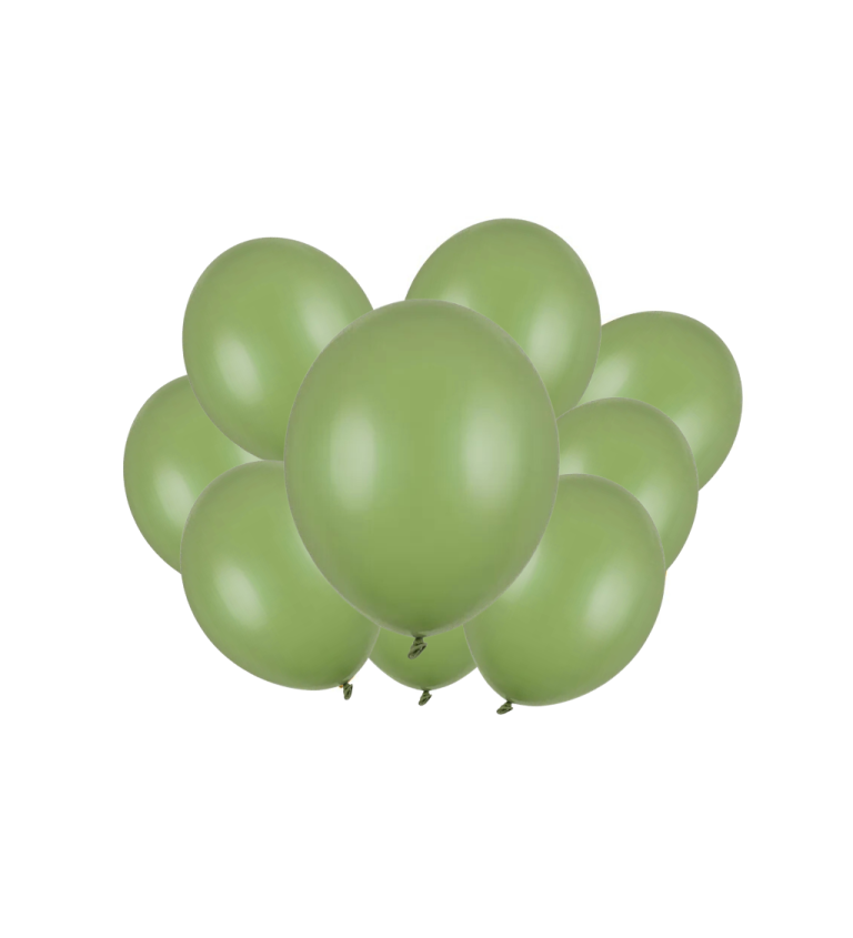 Latexové balónky strong pastelové mechové 30 cm 10 ks