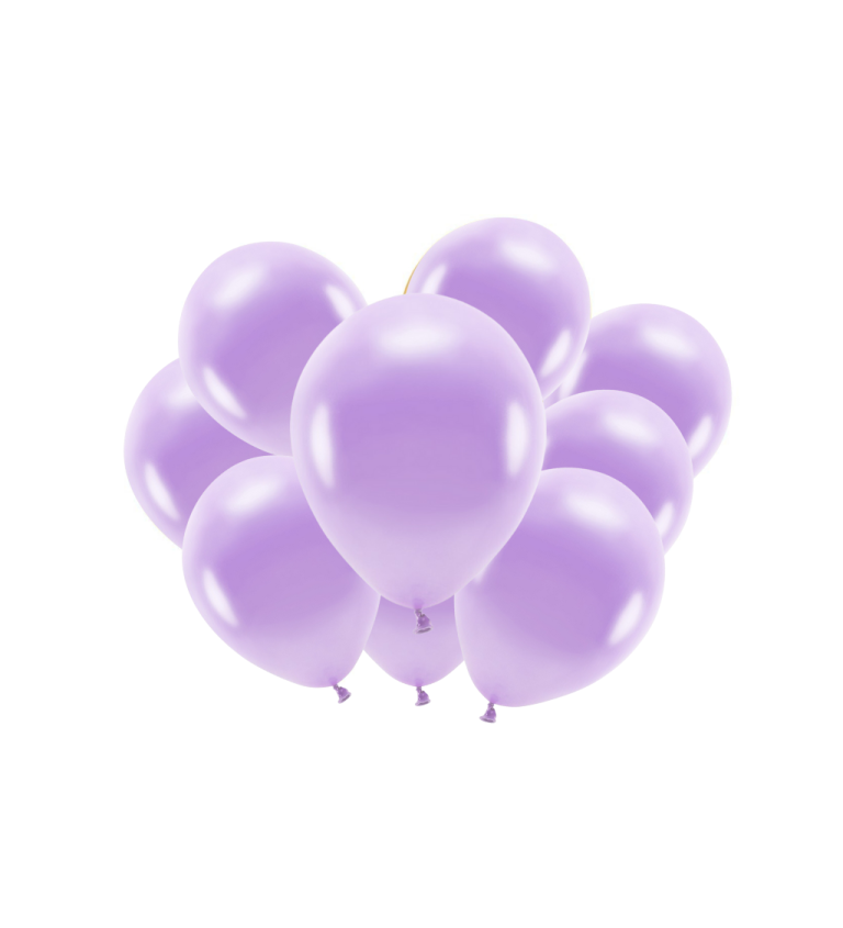 Latexové balónky eco metalické levandulové 30 cm 10 ks