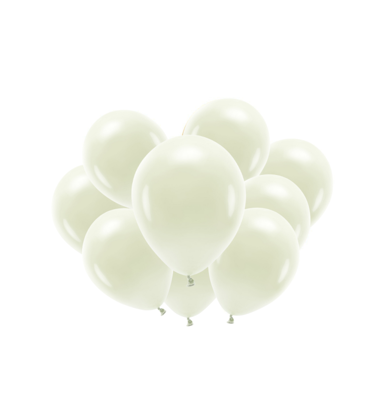 Latexové balónky eco pastelové krémové 30 cm 10 ks