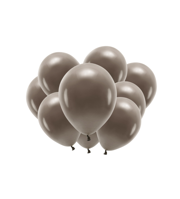 Latexové balónky eco pastelové hnědé 30 cm 10 ks