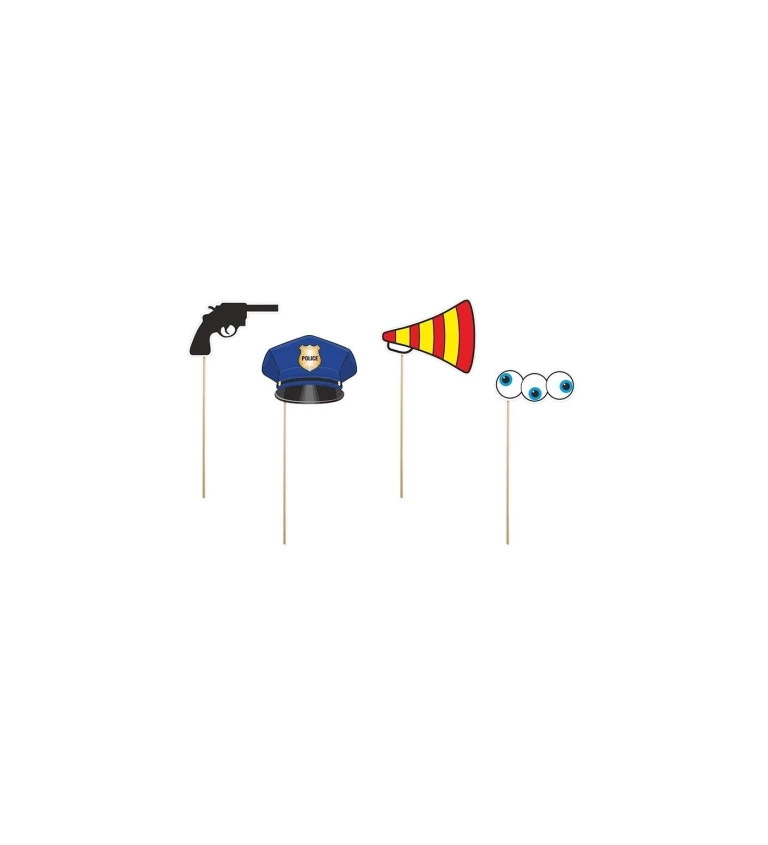 Špejle do fotokoutku - policejní