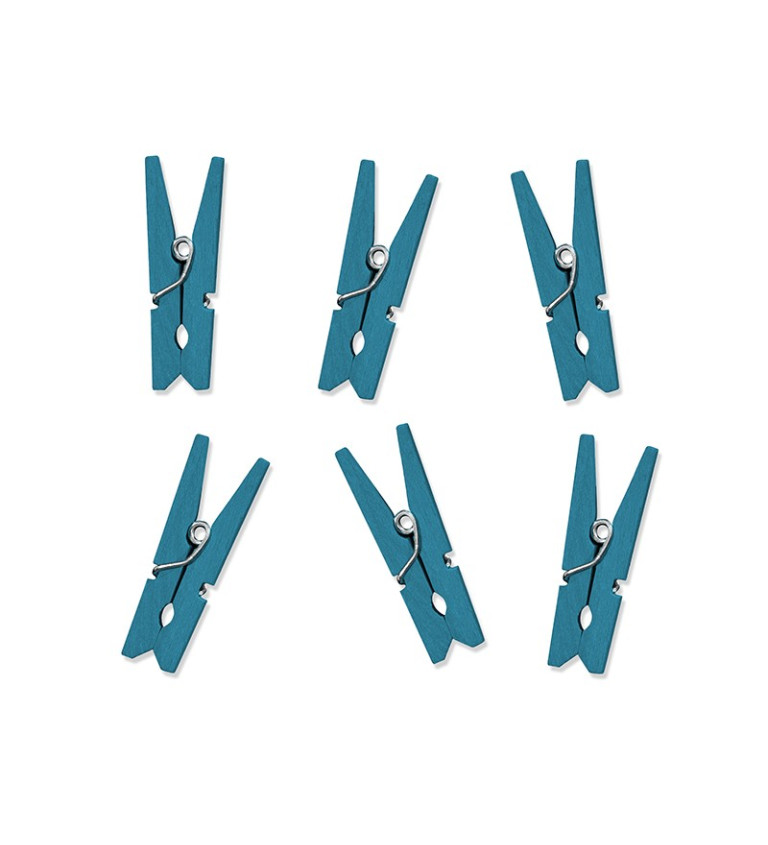 Barevné kolíčky - modré