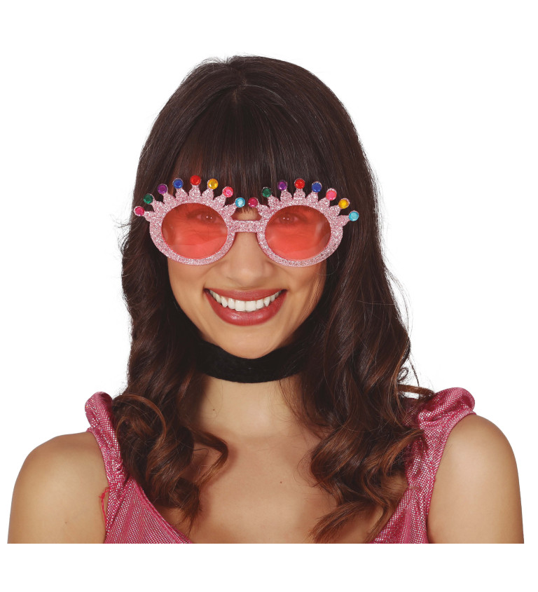 Sluneční brýle třpytivé korunky