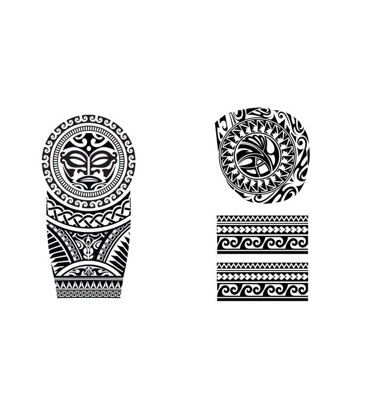 Černé tetování vlny