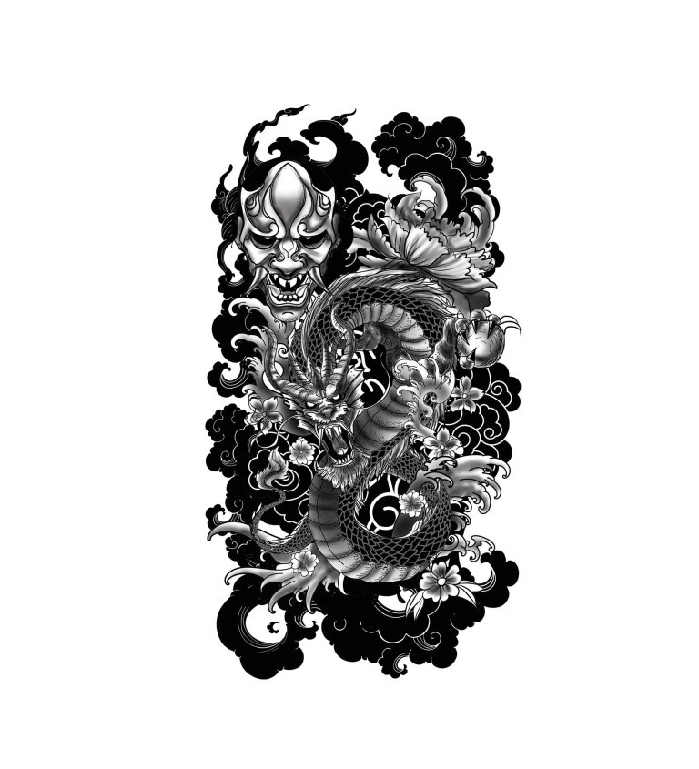 Realistické tetování drak