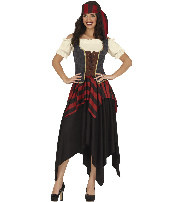 Dámský kostým Pirátka s korzetem
