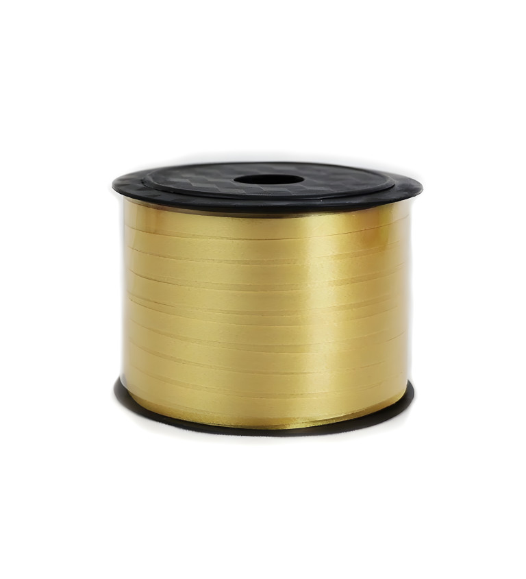 Stuha na balónky zlatá 90 m