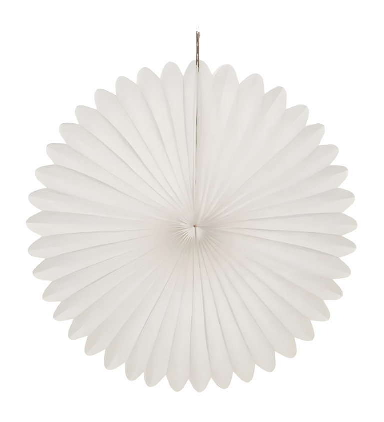 Dekorační rozety bílé 3 ks