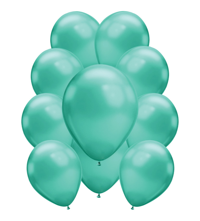 Latexové balónky chromové zelené