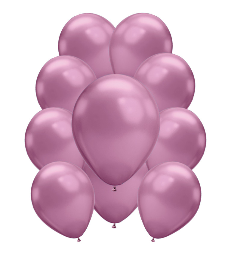 Latexové balónky chromové fialové