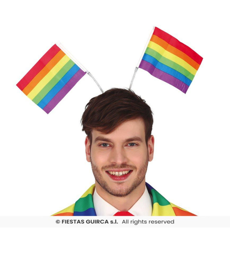 Čelenka duhové vlajky