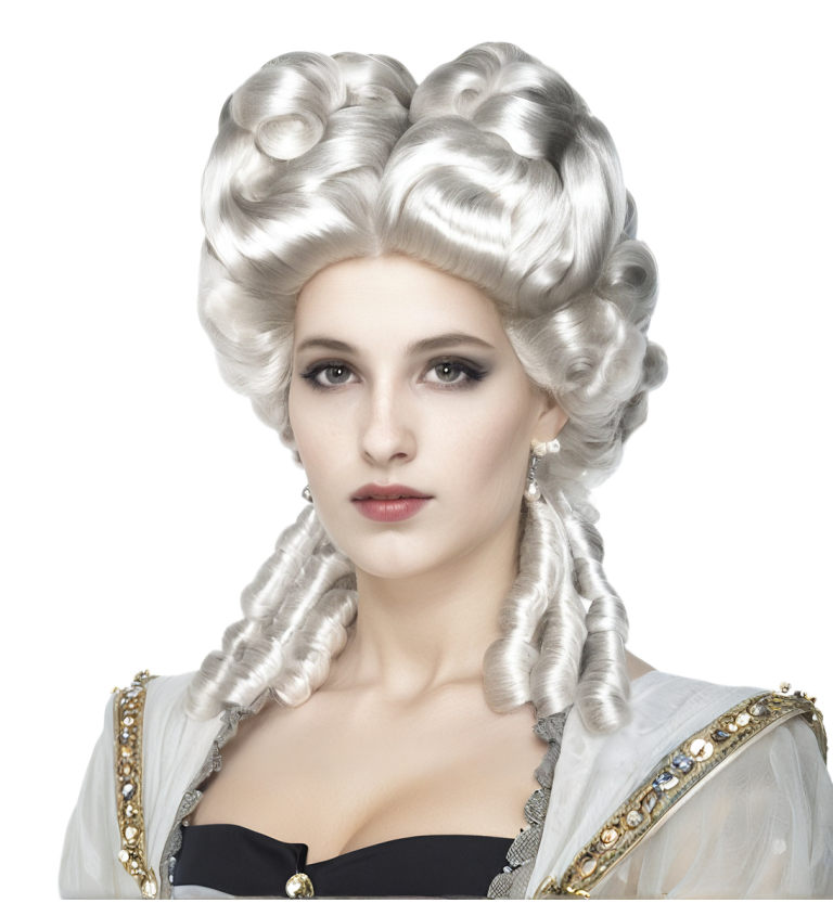 Dámská paruka - barokní královna