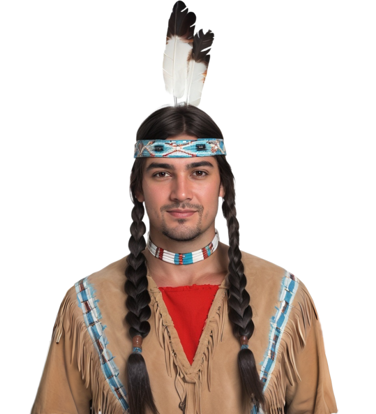 Pánská paruka - náčelník