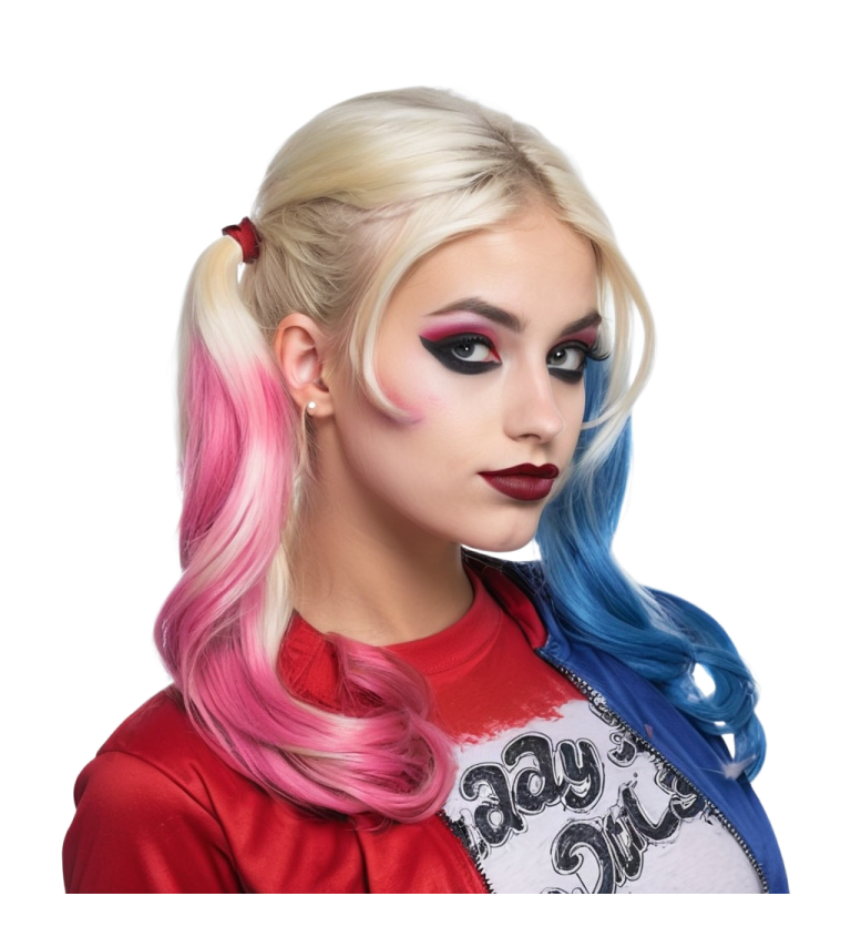 Dámská paruka - šílená klaunice