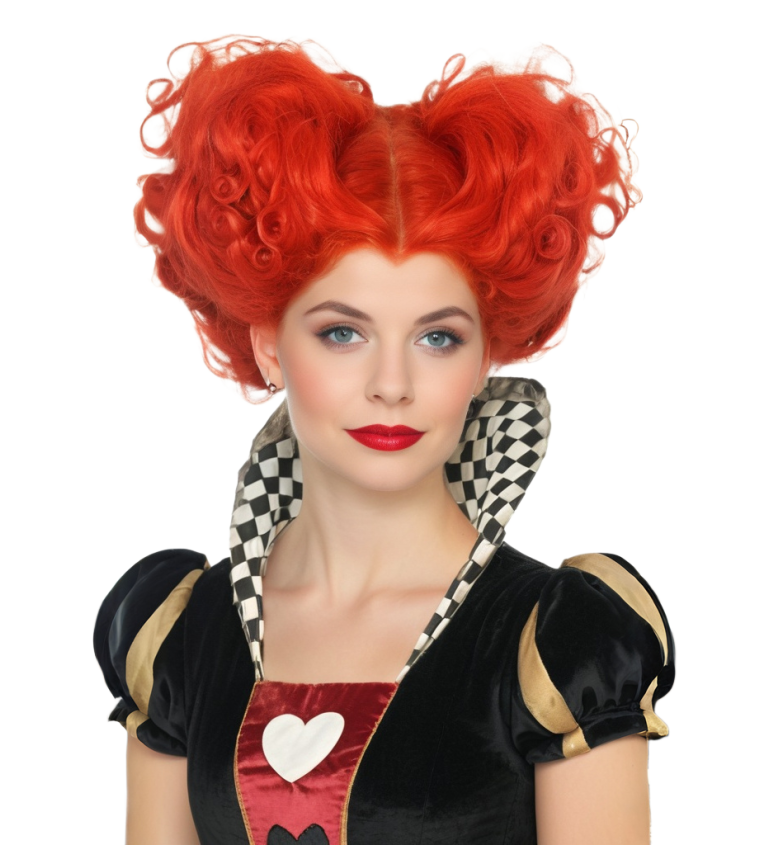 Dámská paruka - srdcová královna