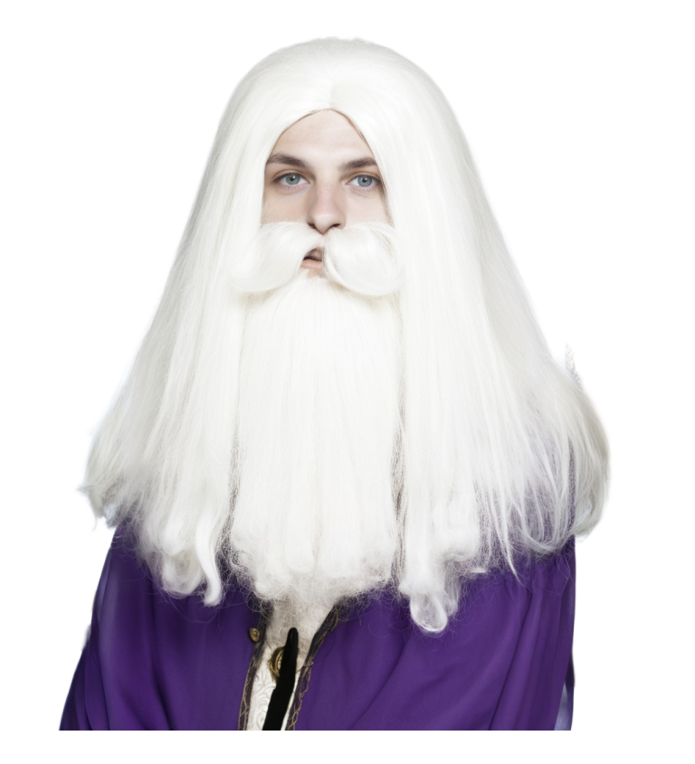 Pánská paruka - čaroděj