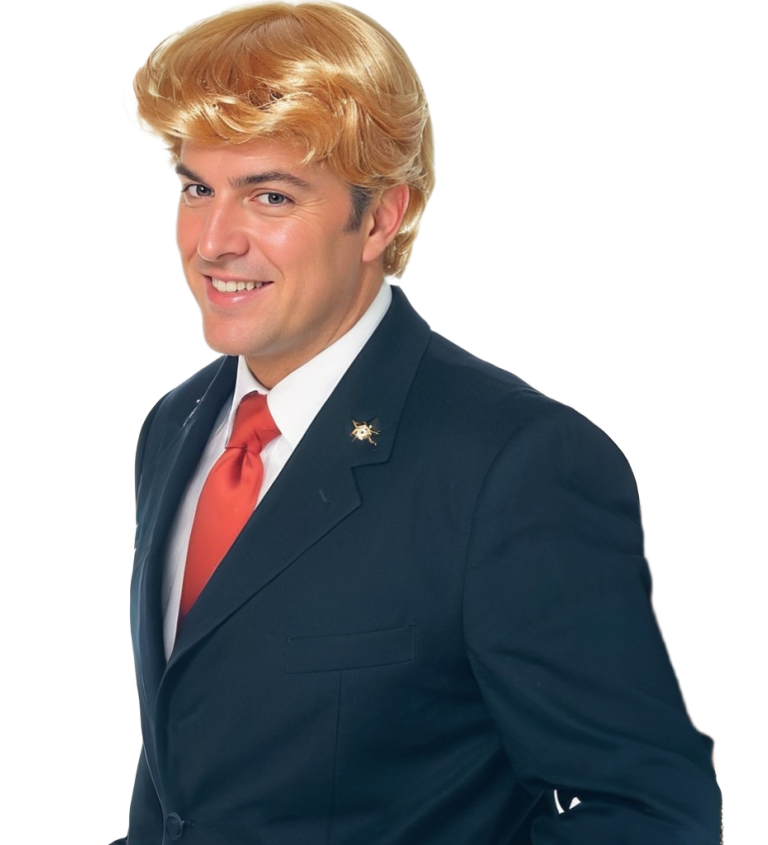 Pánská paruka - Patriotický politik