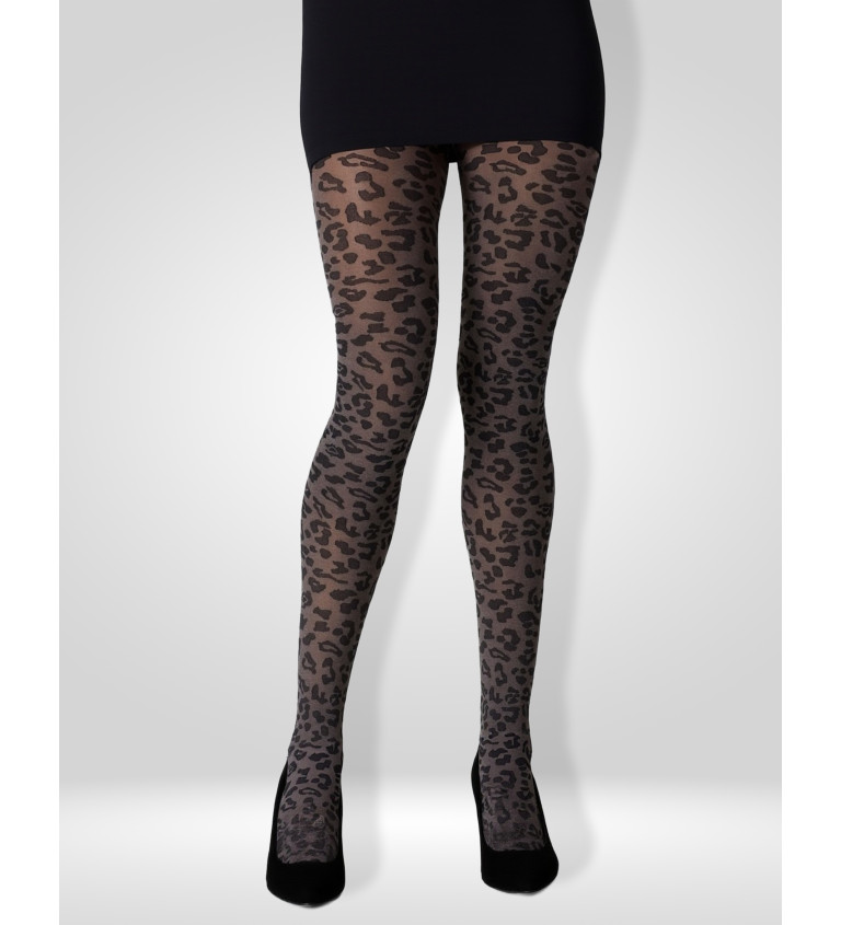 Punčochové kalhoty - s leopardím vzorem