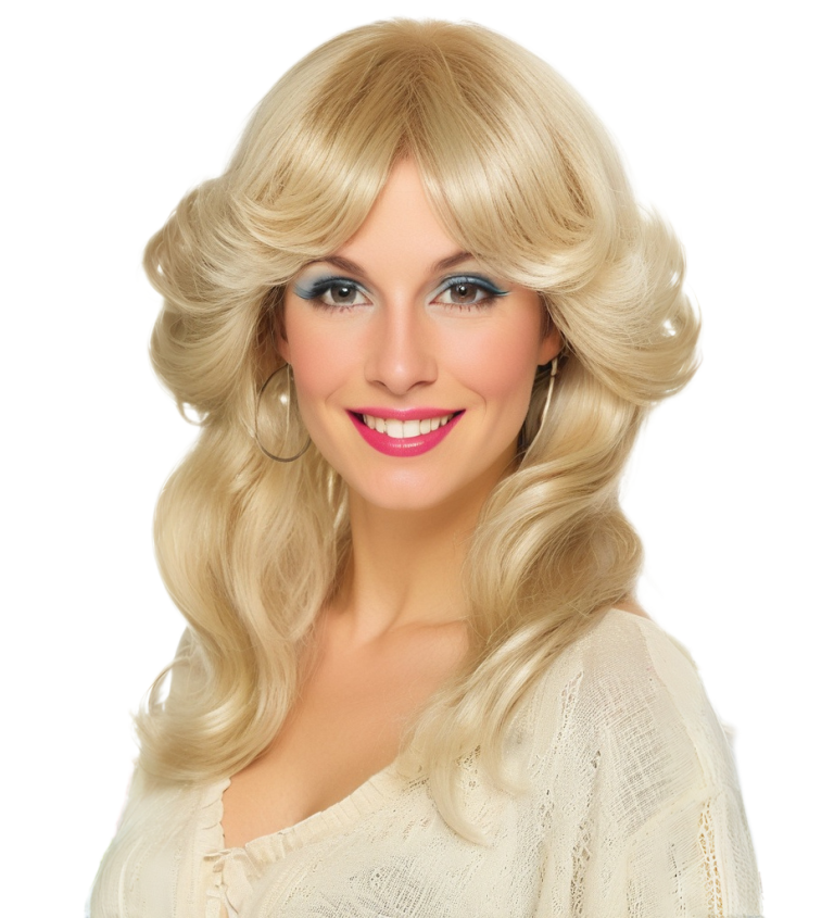 Dámská paruka - 70s retro žena