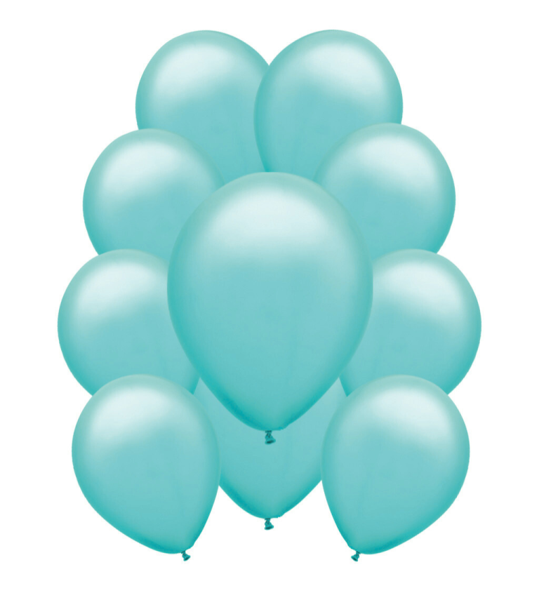 Latexové balónky pastelové tyrkysové