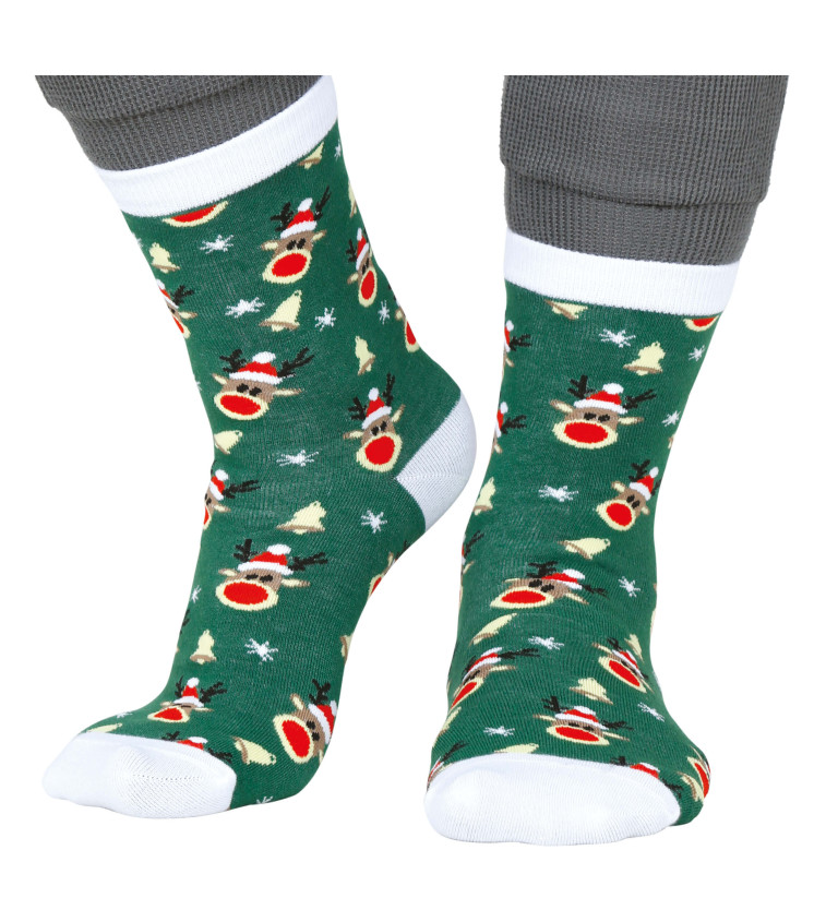 Vánoční ponožky Sobíci