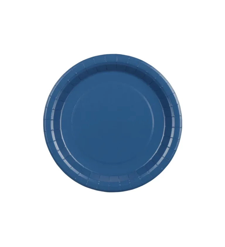 Papírové talířky tmavě modré
