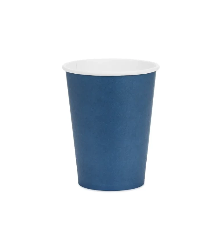 Papírové kelímky tmavě modré