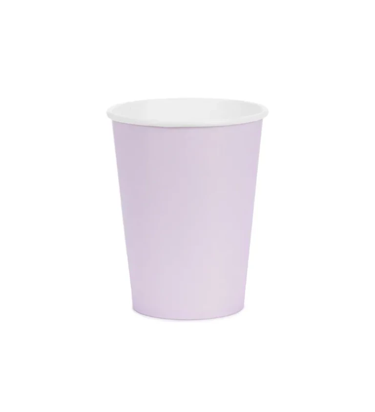 Papírové kelímky levandulové 6 ks