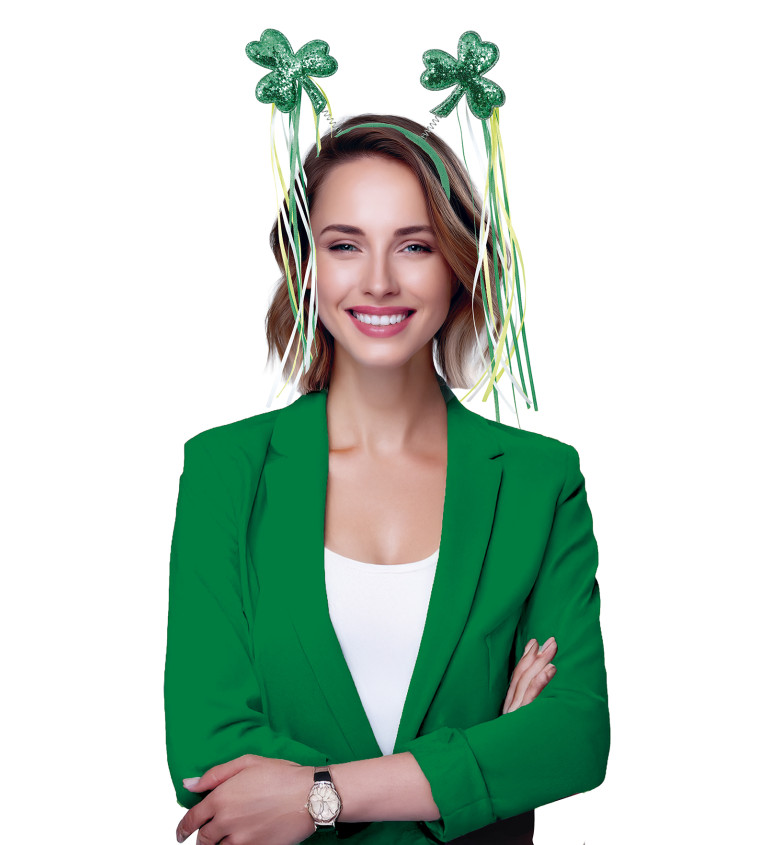 Čelenka Sv. Patrik čtyřlístky