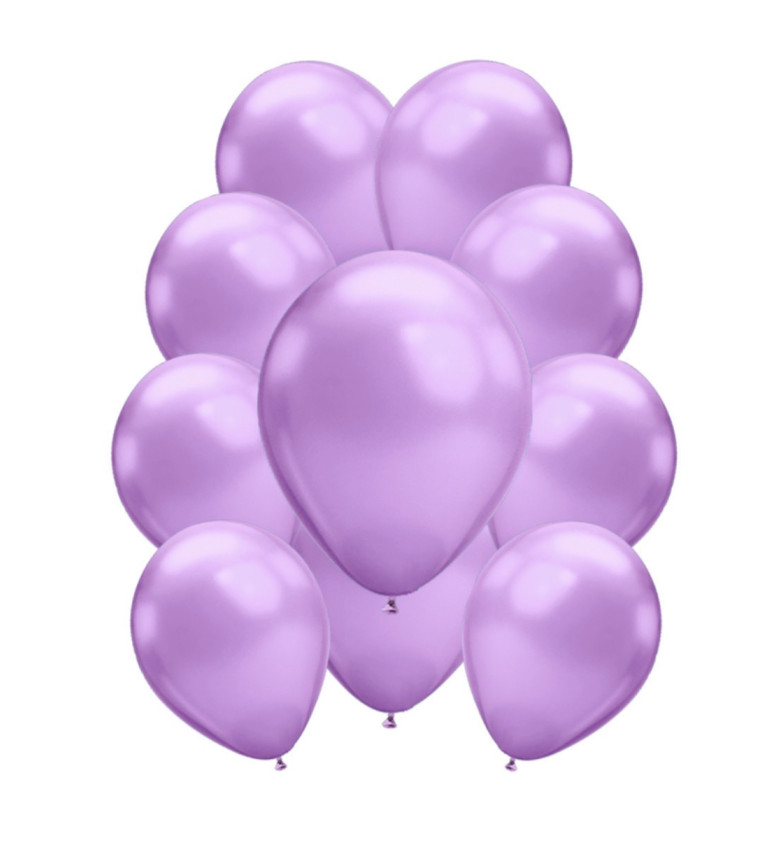 Latexové balónky chromové fialové