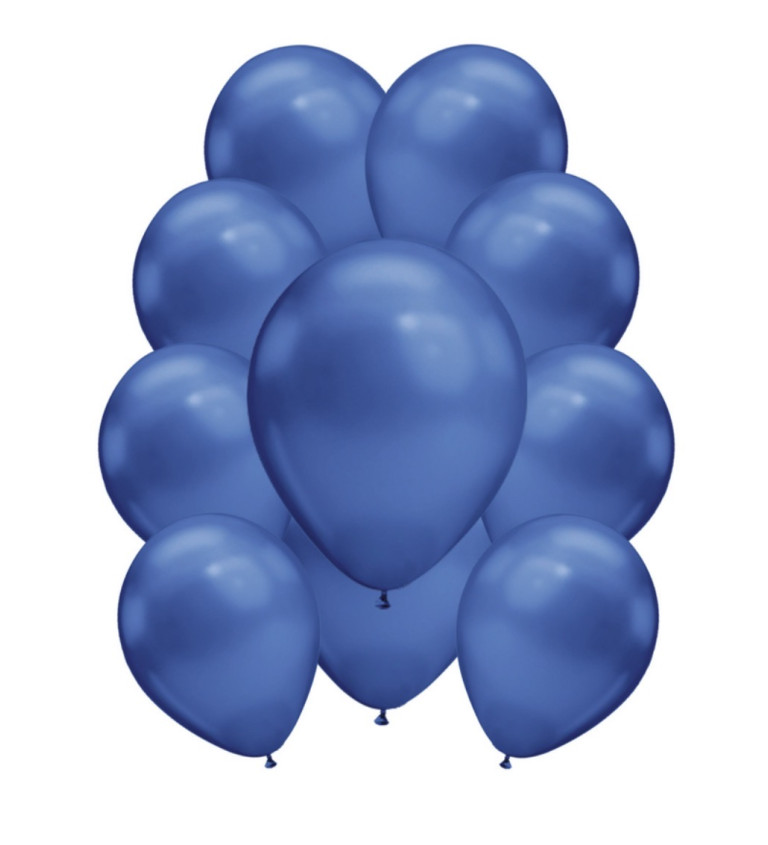 Latexové balónky chromové modré