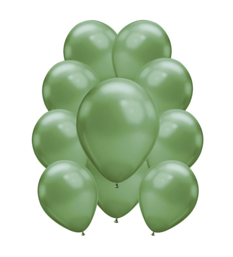 Latexové balónky chromové zelené