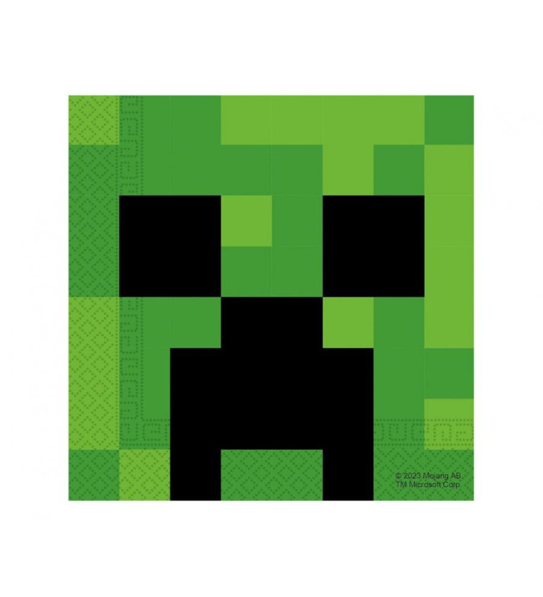 Papírové ubrousky Minecraft