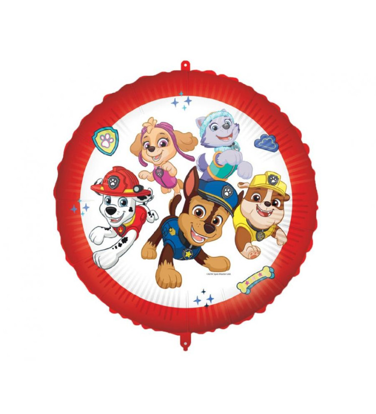 Fóliový balónek kulatý Paw Patrol 46 cm