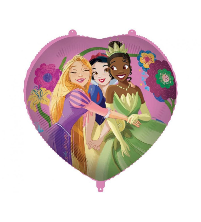 Fóliový balónek srdce Princess 46 cm