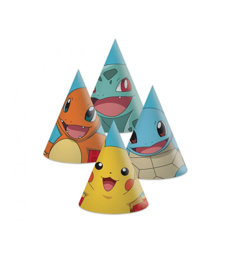 Papírové čepice Pokémon