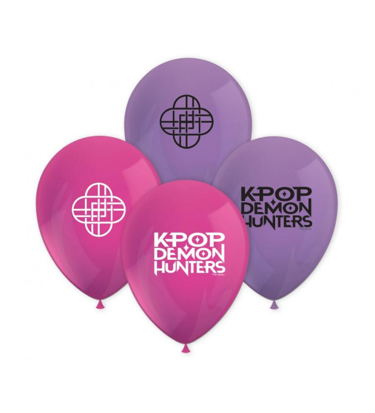 Sada latexových balónků K-POP Demon Hunters 8 ks 26 cm
