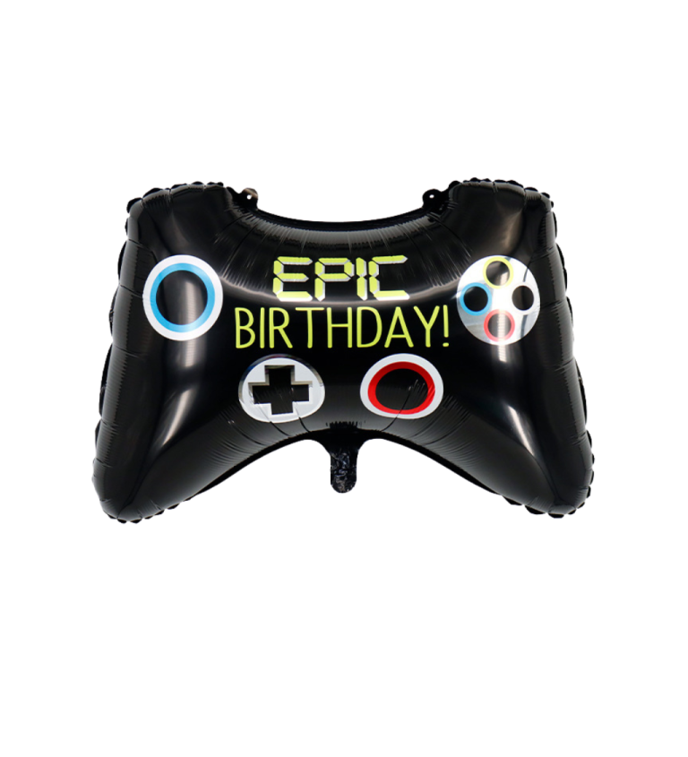 Fóliový balónek Happy birthday ovladač 68 cm
