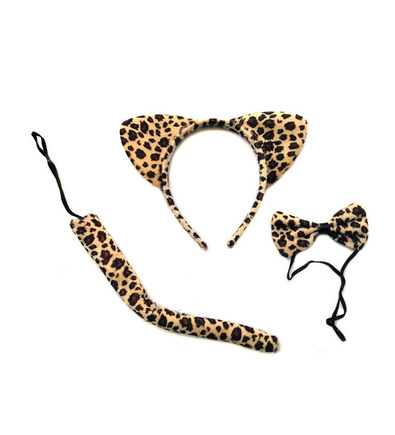 Hnědý leopardí kostýmový set